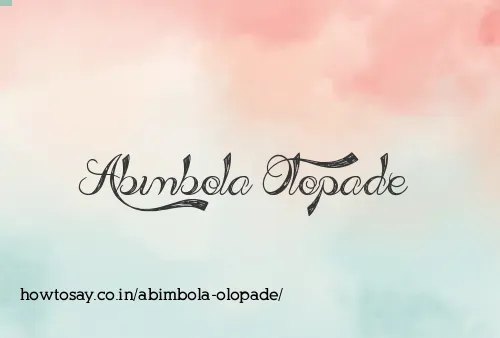 Abimbola Olopade