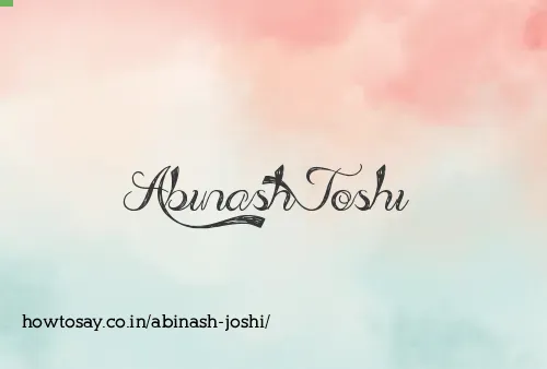 Abinash Joshi