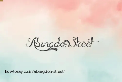 Abingdon Street