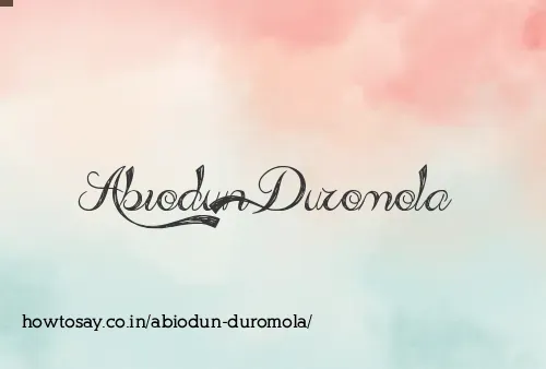 Abiodun Duromola