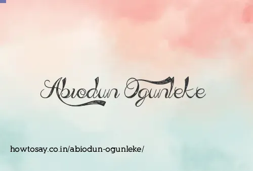 Abiodun Ogunleke