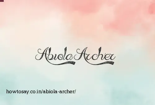 Abiola Archer