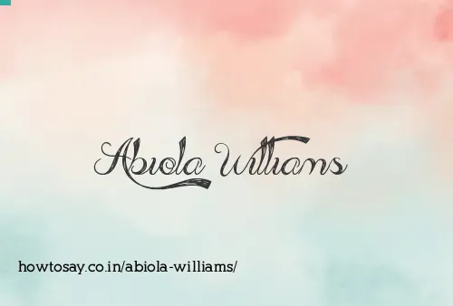 Abiola Williams