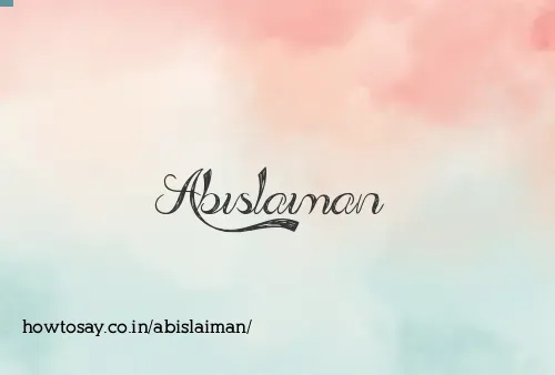 Abislaiman