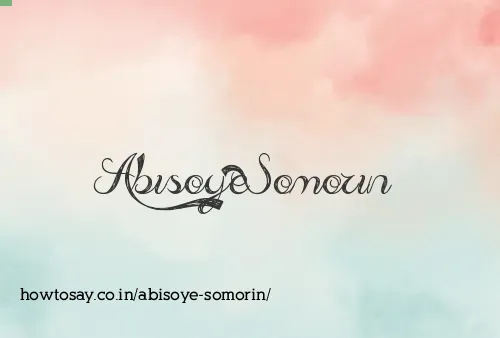 Abisoye Somorin