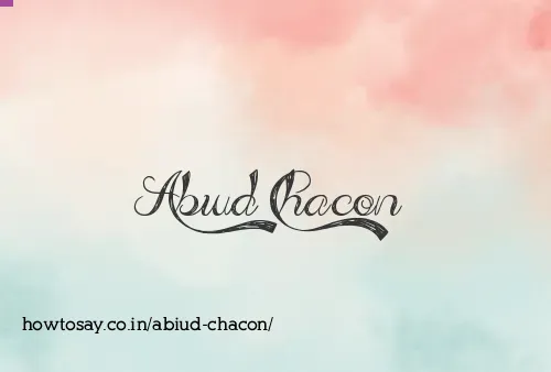 Abiud Chacon