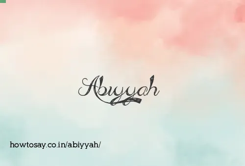 Abiyyah