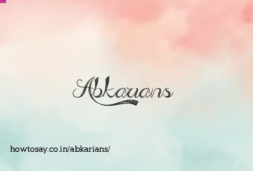 Abkarians