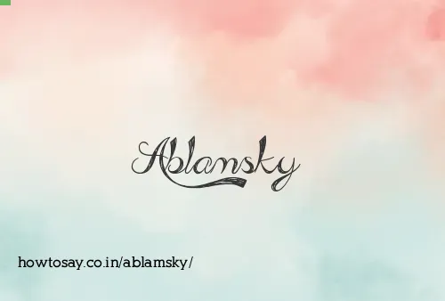 Ablamsky