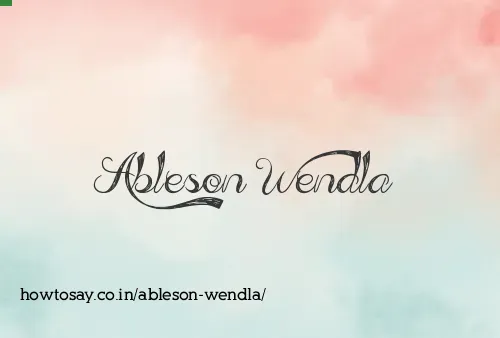 Ableson Wendla