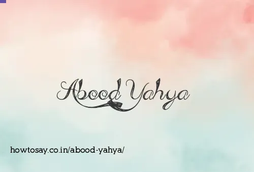 Abood Yahya