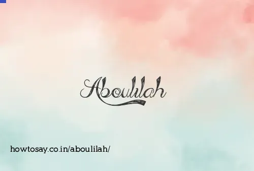 Aboulilah