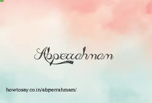 Abperrahmam