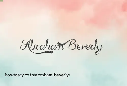 Abraham Beverly