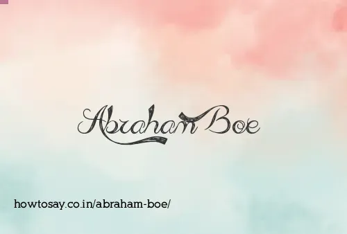 Abraham Boe