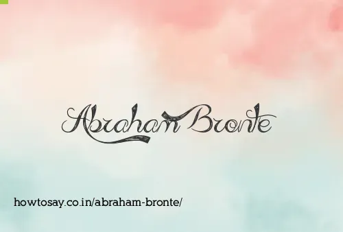 Abraham Bronte