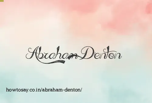 Abraham Denton