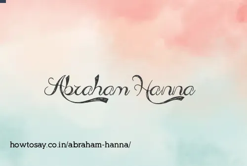 Abraham Hanna