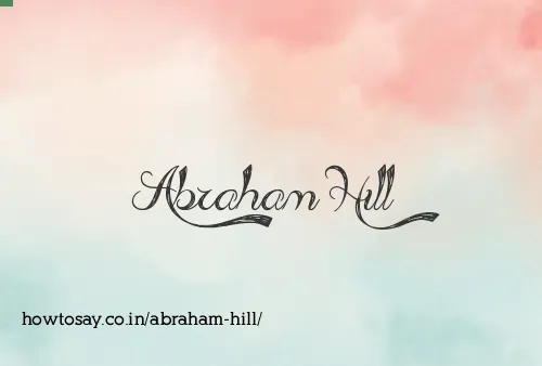 Abraham Hill