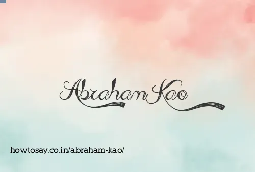 Abraham Kao