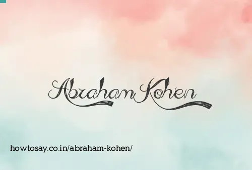 Abraham Kohen