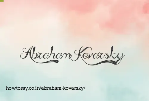 Abraham Kovarsky