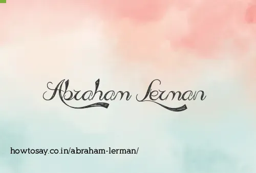 Abraham Lerman