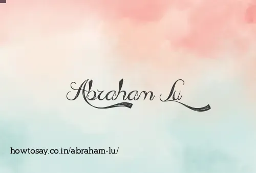 Abraham Lu