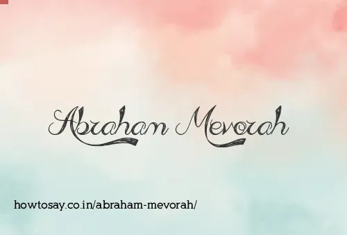 Abraham Mevorah