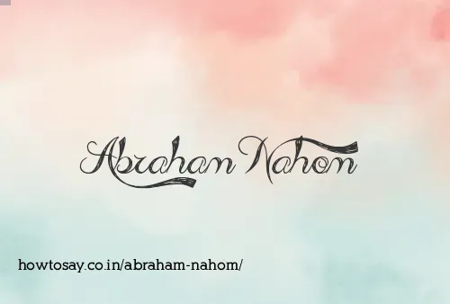 Abraham Nahom