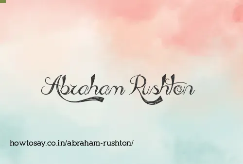 Abraham Rushton