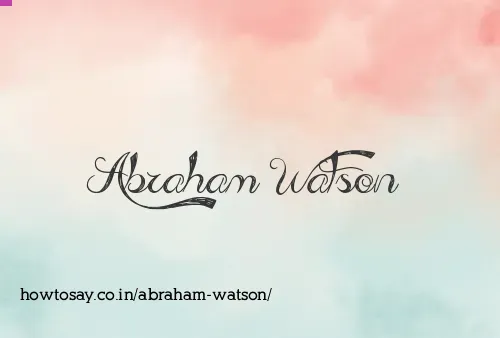 Abraham Watson