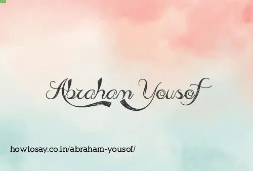 Abraham Yousof