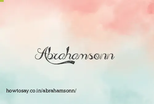 Abrahamsonn