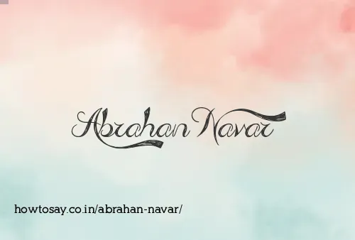 Abrahan Navar