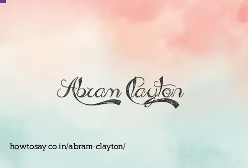 Abram Clayton