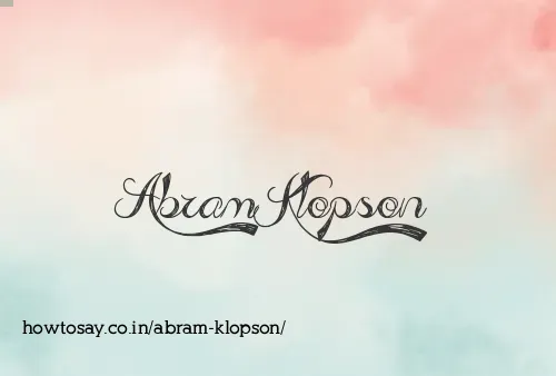 Abram Klopson