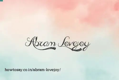 Abram Lovejoy