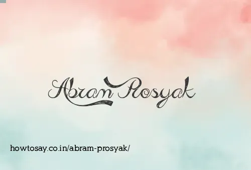 Abram Prosyak