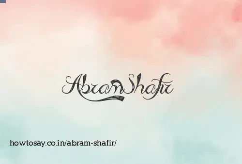 Abram Shafir