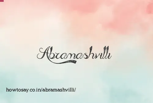 Abramashvilli