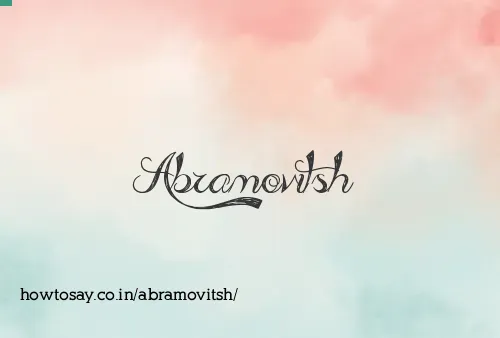 Abramovitsh
