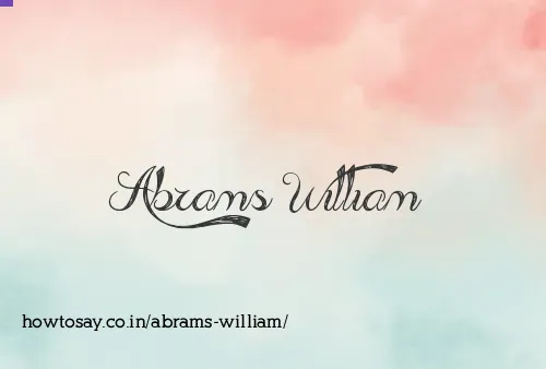Abrams William
