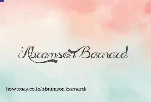 Abramson Barnard