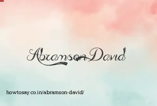 Abramson David