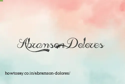 Abramson Dolores