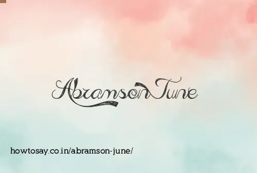 Abramson June