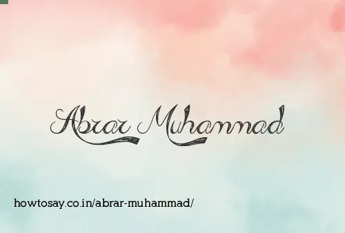 Abrar Muhammad