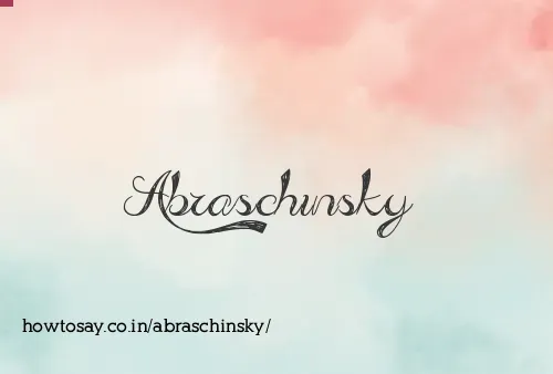 Abraschinsky