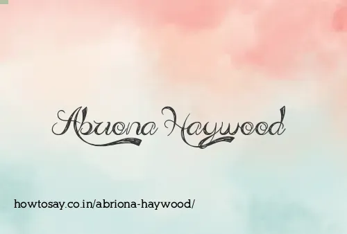 Abriona Haywood
